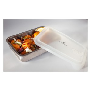 Food container, stainless steel, 1300ml, "Master Class" - Kitchen Craft brand
