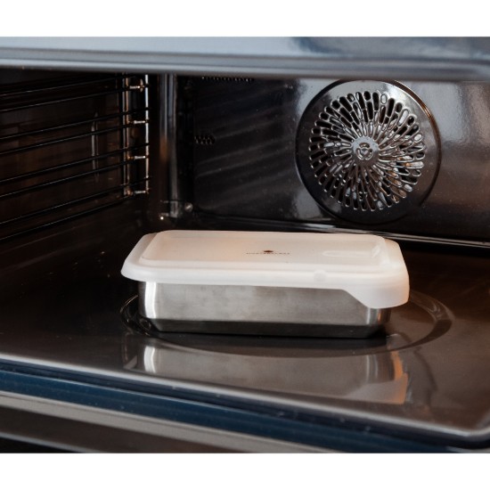 Food container, stainless steel, 1300ml, "Master Class" - Kitchen Craft brand