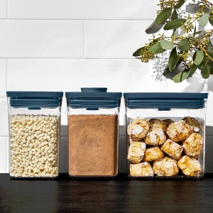 3-piece POP food container set, plastic, Storm Blue - OXO