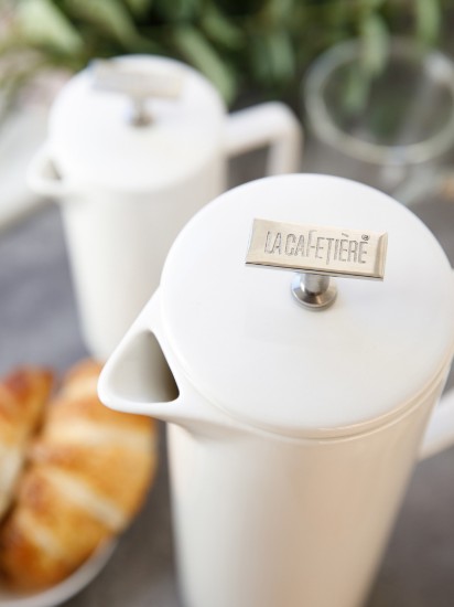 Kaffeemaschine, Keramik, 1,2 l, Weiß - La Cafetière