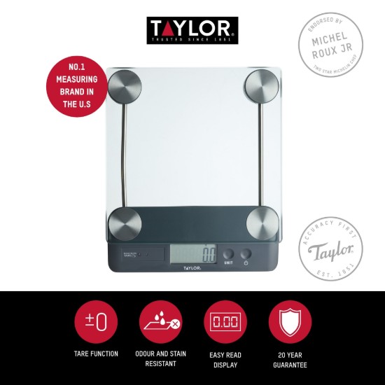 Keukenweegschaal, 14,4 kg, "Taylor Pro" - Kitchen Craft