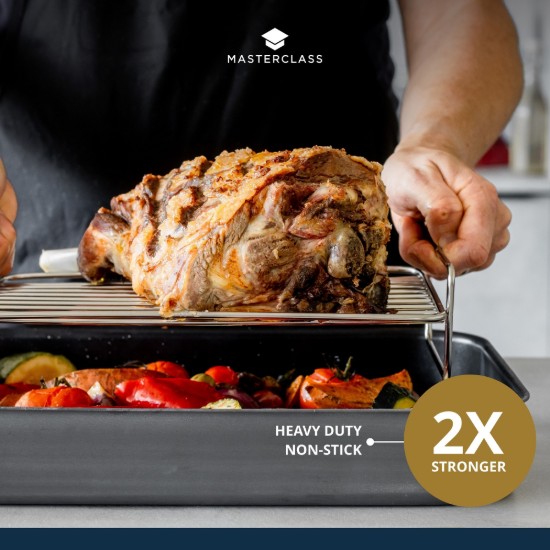 Non-stick baking tray, anodized aluminium, 42 x 32 cm, "Master Class" - Kitchen Craft