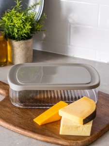 Cheese storage box, plastic, 23 x 16cm, "Master Class" - Kitchen Craft