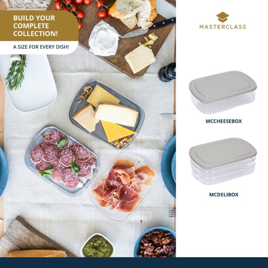 Unterteilte Lebensmittelaufbewahrungsbox, Kunststoff, 23 x 16 cm, „Master Class“ – Kitchen Craft