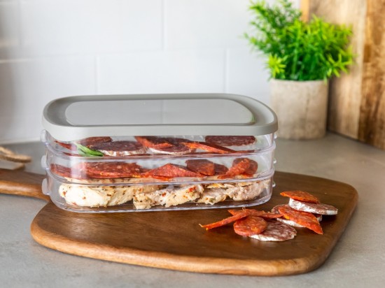 Unterteilte Lebensmittelaufbewahrungsbox, Kunststoff, 23 x 16 cm, „Master Class“ – Kitchen Craft