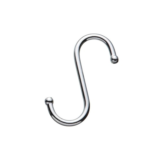 Set di 5 ganci per appendere a forma di S, acciaio cromato, 8 × 4 cm - Kitchen Craft