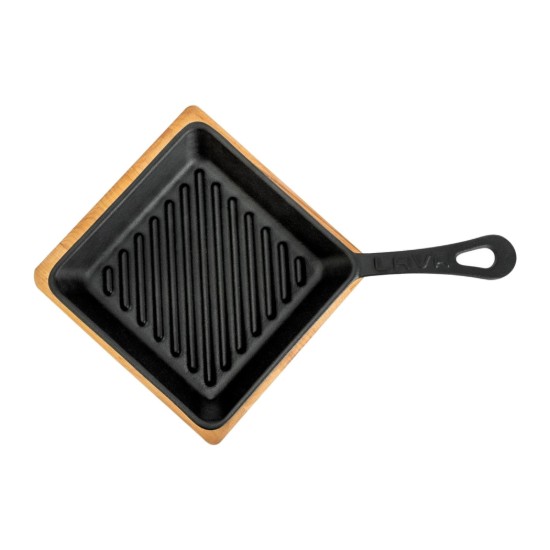 Grillpan set met serveersteun - LAVA