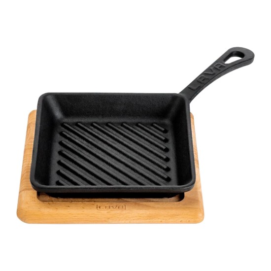 Grillpan set met serveersteun - LAVA