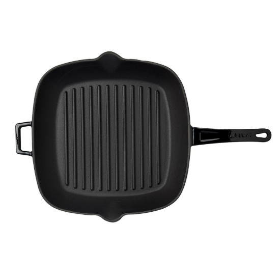 Bistecchiera quadrata, ghisa, 28×28 cm, nera - marca LAVA