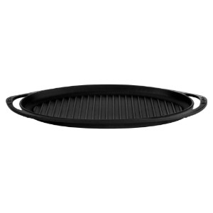 Oval grill tray, cast iron, 40 x 23 cm - LAVA 