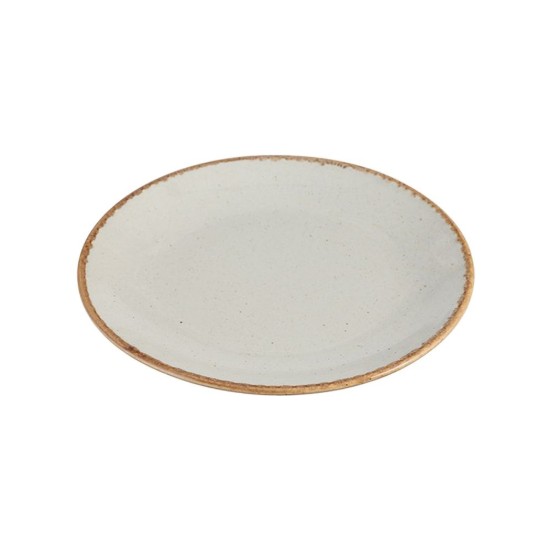 Piatto in porcellana, 24cm, "Stagioni", Grigio - Porland
