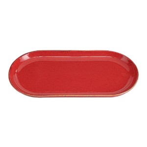 Piatto ovale "Alumilite Seasons" 30 x 15 cm, Rosso - Porland  