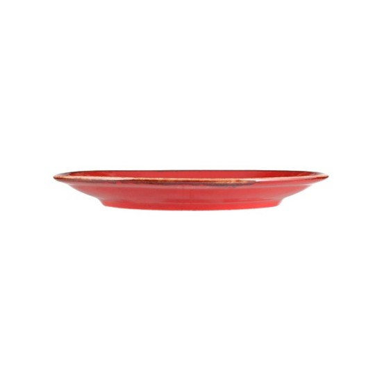 Piatto in porcellana, 24cm, "Stagioni", Rosso - Porland