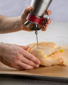 Set van 4 injectortips, roestvrij staal - iSi