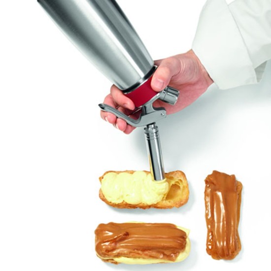 Set of 3 decorator tips with adapter - iSi