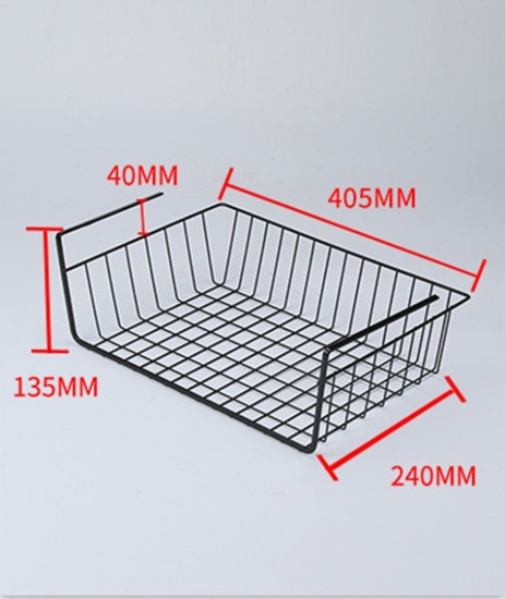 Cos suspendat sub raft, otel carbon, 30x24,5x10cm - Zokura