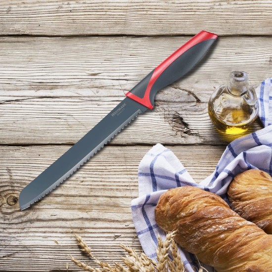 Coltello per pane, acciaio inossidabile, 19 cm - Westmark