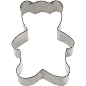 Teddy bear-shaped biscuit cutter, 6.5 cm, stainless steel - Westmark