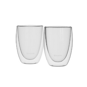 Set van 2 glazen, dubbelwandig, 250 ml - Zokura