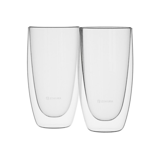 Conjunto de 2 copos, de parede dupla, 450 ml - Zokura