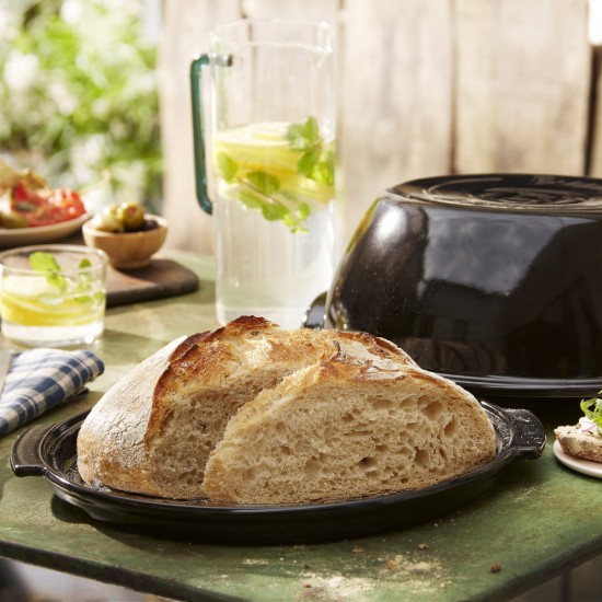 Loaf baking dish, ceramic, 30 cm, Charcoal - Emile Henry