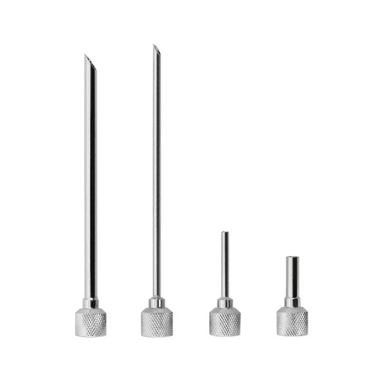 Set van 4 injectortips, roestvrij staal - iSi