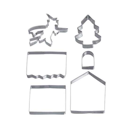 Set di 6 stampini, "Gingerbread house"  - Westmark