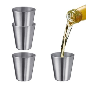 Set van 4 miniglazen, roestvrij staal, 30 ml, "Mendo" - Westmark