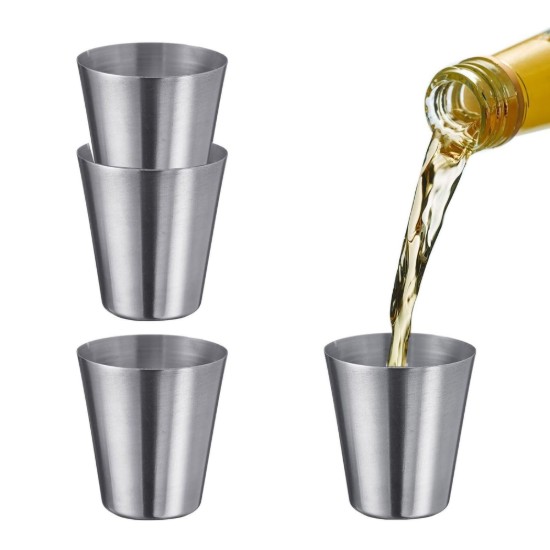 Set di 4 mini bicchieri, acciaio inossidabile, 30 ml, "Mendo" - Westmark