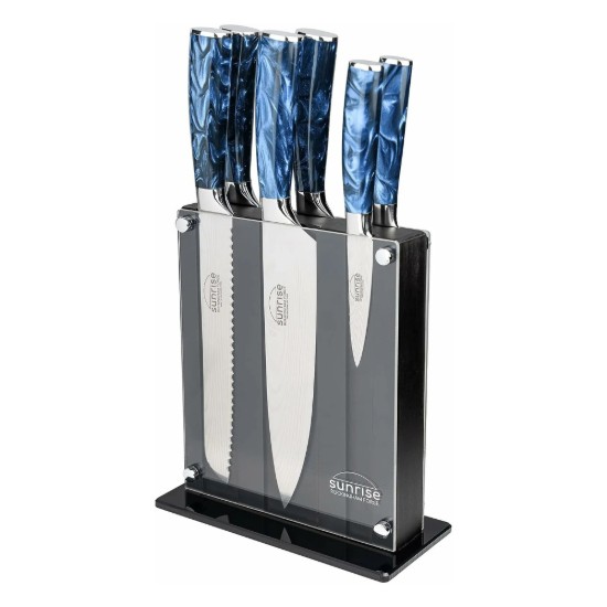 7-delige Rockingham Forge Sunrise messenset, Sapphire - Grunwerg