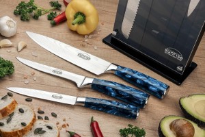 7-delige Rockingham Forge Sunrise messenset, Sapphire - Grunwerg