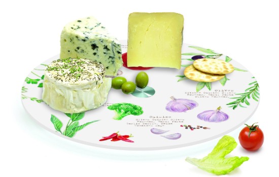 Roterende glasfad, 32 cm, "HOME & KITCHEN" - Easy Life