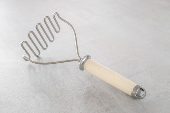 Pressa per purea manuale, 26 cm, acciaio inox, Almond Cream - KitchenAid