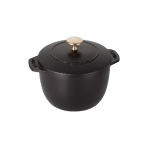 Cocotte rice cooking pot, cast iron, 16cm/1.75L, Black - Staub