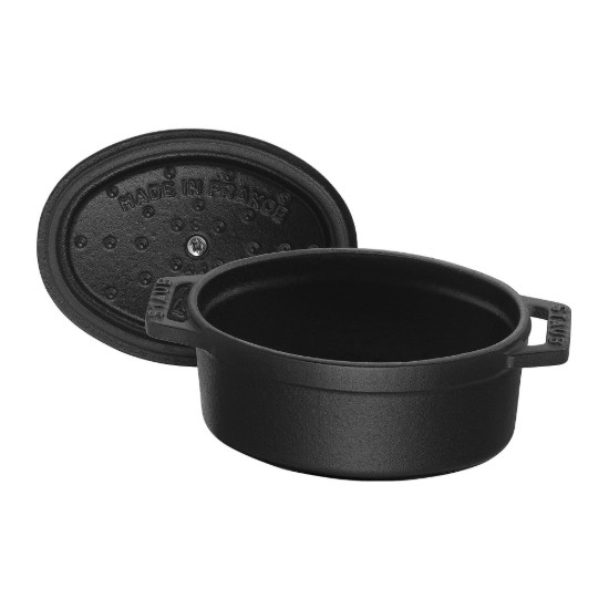 Ovalus mini Cocotte, ketaus, 11cm/0.25L, Black - Staub