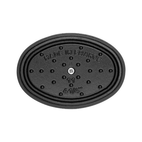 Ovalus mini Cocotte, ketaus, 11cm/0.25L, Black - Staub
