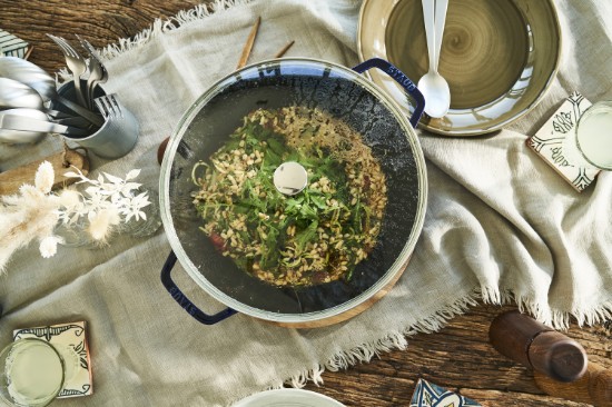 Padella wok, ghisa, 30cm, Dark Blue - Staub