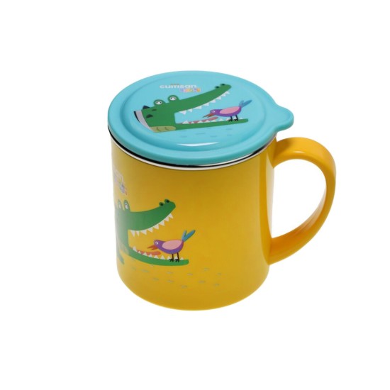 Mug en acier inoxydable, 300 ml, jaune, "Infant" - Cuitisan