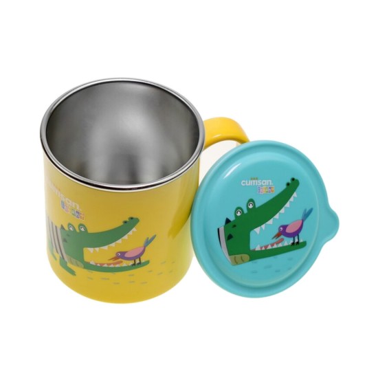 Mug en acier inoxydable, 300 ml, jaune, "Infant" - Cuitisan