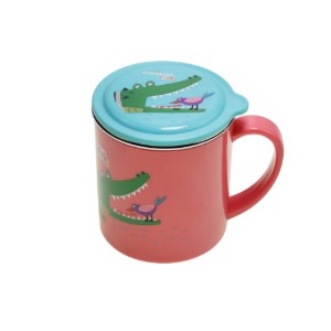 Rustfrit stålkrus, 300 ml, pink, "Infant" - Cuitisan