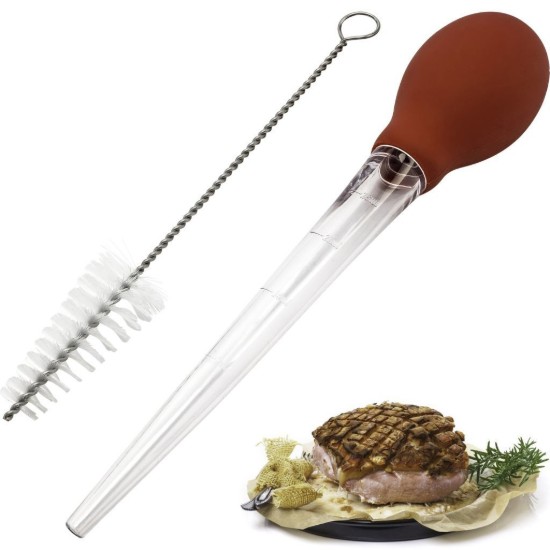 Pipeta "Kunststoff" para molho, com escova de limpeza - Westmark