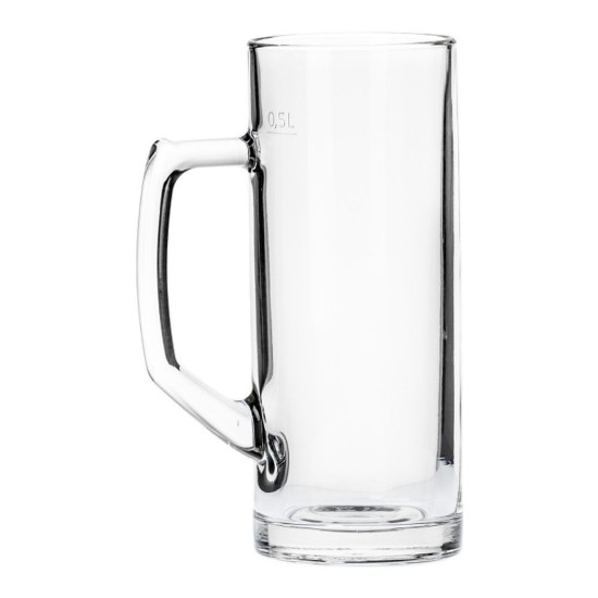 Olutmuki, valmistettu lasista, 630 ml, "Reno" - Borgonovo