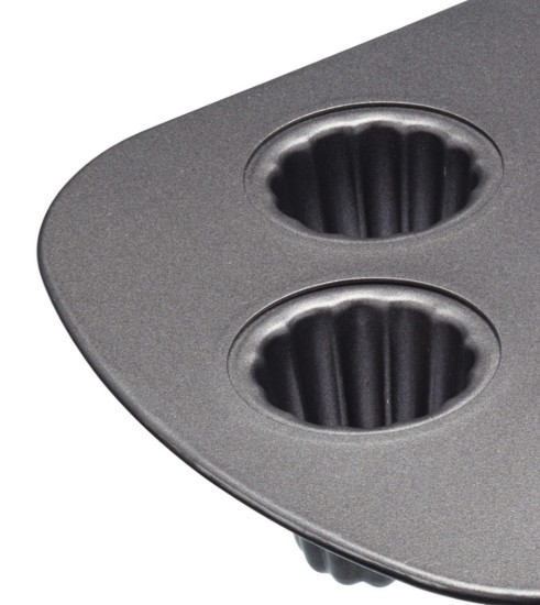 Bageform til muffins/kanneler af Bordeaux, 32,5 x 22 cm, stål - af Kitchen Craft