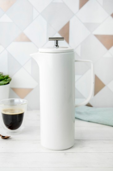 Kaffeemaschine, Keramik, 1,2 l, Weiß - La Cafetière