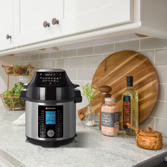 2-in-1 multifunctionele elektrische snelkookpan, 5,6 L, 1500 W - Zokura