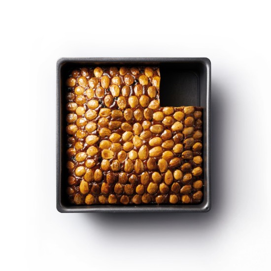 Diepe, vierkante schaal, 23 cm, staal - Kitchen Craft