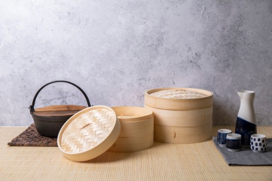 Stoomkookset, bamboe, 25 cm - merk Kitchen Craft
