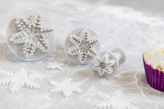 Set per decorare torte, modello fiocco di neve - di Kitchen Craft