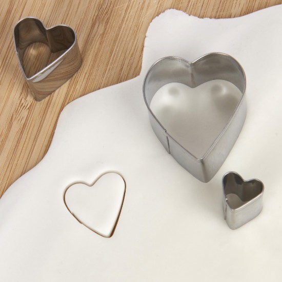 Set di 3 stampi da taglio, per decorare con marzapane, 10 - 45 mm - di Kitchen Craft