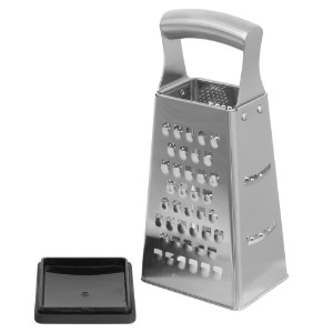 Multifunctional grater, stainless steel, with collecting tray - Zokura